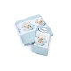 Πετσέτες Παιδικές Με Ψηφιακή Εκτύπωση Σετ Bebe Bath Cute Bear 301 Sky Blue Cotton Dimcol 2Τεμ