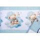 Πετσέτες Παιδικές Με Ψηφιακή Εκτύπωση Σετ Bebe Bath Cute Bear 301 Sky Blue Cotton Dimcol 2Τεμ