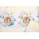 Πετσέτες Παιδικές Με Ψηφιακή Εκτύπωση Σετ Bebe Bath Cute Bear 303 Ecru Cotton Dimcol 2Τεμ