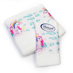 Πετσέτες Παιδικές Με Ψηφιακή Εκτύπωση Σετ Bebe Bath Magic Unicorn 316 White Cotton Dimcol 2Τεμ