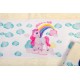 Πετσέτες Παιδικές Με Ψηφιακή Εκτύπωση Σετ Bebe Bath Magic Unicorn 317 Ecru Cotton Dimcol 2Τεμ