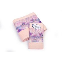 Πετσέτες Παιδικές Με Ψηφιακή Εκτύπωση Σετ Bebe Bath Dreaming Unicorn 320 Pink Cotton Dimcol 2Τεμ