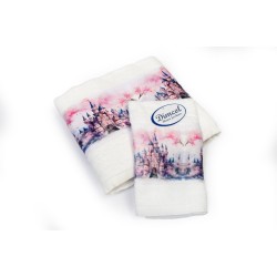 Πετσέτες Παιδικές Με Ψηφιακή Εκτύπωση Σετ Bebe Bath Fairytale Castle 326 White Cotton Dimcol 2Τεμ Πετσέτες Παιδικές Με Ψηφιακή Εκτύπωση Σετ Bebe Bath Fairytale Castle 326 White Cotton Dimcol 2Τεμ