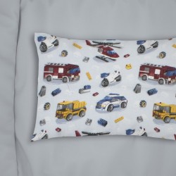 Μαξιλαροθήκη Βρεφική Φανελένια Κούνιας Bebe Toys 46 Sky Blue Flannel Cotton Dimcol (35x45) 1Τεμ