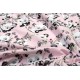 Κατωσέντονο Φανελένιο Κούνιας Bebe Panda Bear 97 Pink Flannel Cotton Dimcol (70x140+15) Με Λάστιχο 1Τεμ