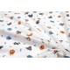 Κατωσέντονο Φανελένιο Κούνιας Bebe Zoo 29 White Flannel Cotton Dimcol (70x140+15) Με Λάστιχο 1Τεμ