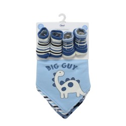 Σαλιάρες Μπαντάνα Interlock & Επένδυση Terry Με Κουμπία Σετ Bebe Dinosaur 24 Sky Blue Dimcol (20x42.5) 5Τεμ Σαλιάρες Μπαντάνα Interlock & Επένδυση Terry Με Κουμπία Σετ Bebe Dinosaur 24 Sky Blue Dimcol (20x42.5) 5Τεμ
