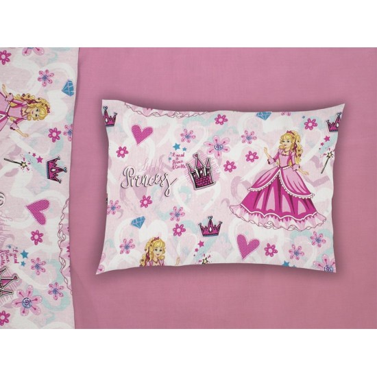 Μαξιλαροθήκη Βρεφική Κούνιας Bebe Princess 390 Pink Dimcol (35x45) 1Τεμ Μαξιλαροθήκη Βρεφική Κούνιας Bebe Princess 390 Pink Dimcol (35x45) 1Τεμ
