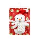 Λούτρινο Χριστουγεννιάτικο Σετ Bebe Snowman 27 Red Dimcol 2Τεμ