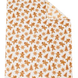 Λούτρινο Χριστουγεννιάτικο Σετ Bebe Gingerbread 26 White-Beige Dimcol 2Τεμ