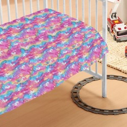 Κουβέρτα Fleece Βρεφική Κούνιας Unicorn Φωσφοριζέ Dimcol (110x140) 1Τεμ