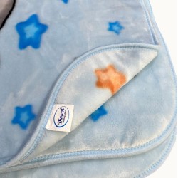 Κουβέρτα Βελουτέ Κούνιας Bebe Studying Bear 36 Baby Blue Dimcol (110x140) 1Τεμ