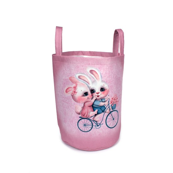 Παιδικό Καλάθι Αποθήκευσης Best Friends 34 Pink Υφασμάτινο Dimcol (50x30x45 ) 1Τεμ