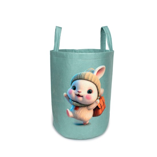 Παιδικό Καλάθι Αποθήκευσης Happy Bunny 42 Veraman Υφασμάτινο Dimcol (50x30x45 ) 1Τεμ