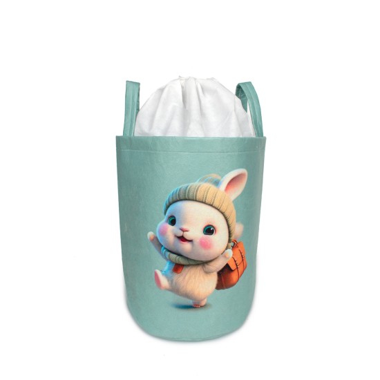 Παιδικό Καλάθι Αποθήκευσης Happy Bunny 42 Veraman Υφασμάτινο Dimcol (50x30x45 ) 1Τεμ