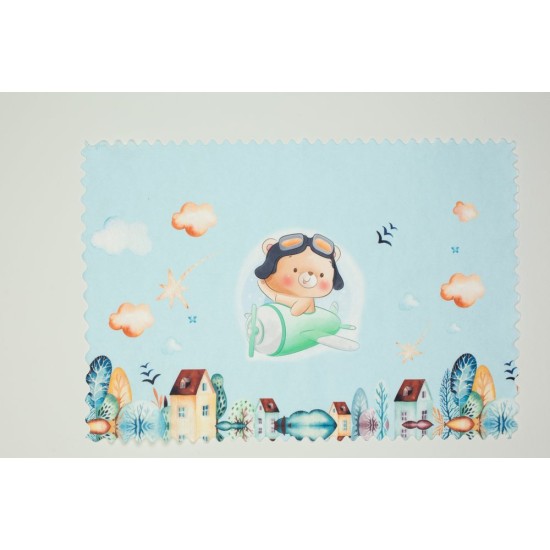 Σουπλά Φαγητού Bebe Pilot 118 L.Blue Dimcol (35x50) 1Τεμ