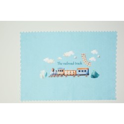 Σουπλά Φαγητού Bebe Railroad 93 L.Blue Dimcol (35x50) 1Τεμ