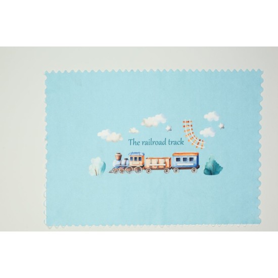 Σουπλά Φαγητού Bebe Railroad 93 L.Blue Dimcol (35x50) 1Τεμ
