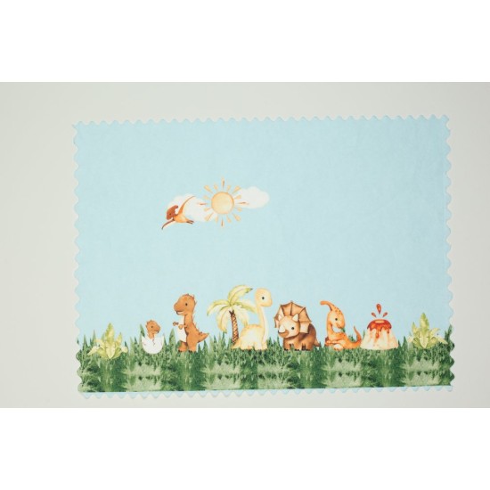 Σουπλά Φαγητού Bebe Dinosaur Park L.Blue Dimcol (35x50) 1Τεμ