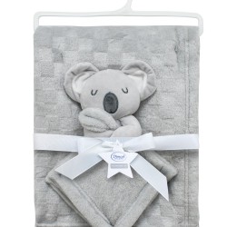 Νάνι-Πανάκι Παρηγοριάς & Κουβέρτα Coral Fleece Σετ Koala 10 Grey Dimcol 2Τεμ Νάνι-Πανάκι Παρηγοριάς & Κουβέρτα Coral Fleece Σετ Koala 10 Grey Dimcol 2Τεμ