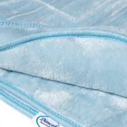 Κουβέρτα Βελουτέ Κούνιας Bebe Sweet Bear 11 Baby Blue Dimcol (110x140) 1Τεμ