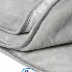 Κουβέρτα Βελουτέ Κούνιας Bebe Sweet Bear 13 Light Grey Dimcol (110x140) 1Τεμ