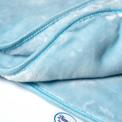 Κουβέρτα Βελουτέ Κούνιας Bebe Bicycle Bear 16 Baby Blue Dimcol (110x140) 1Τεμ