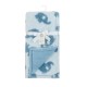 Κουβέρτα Fleece Με Sherpa Αγκαλιάς Bebe Elephant 08 Sky Blue Jacquard Dimcol (75x100) 1Τεμ