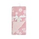 Κουβέρτα Fleece Με Sherpa Αγκαλιάς Bebe Flower 09 Coral Jacquard Dimcol (75x101) 1Τεμ