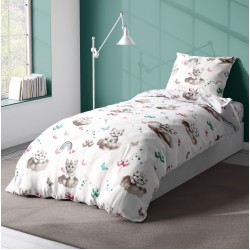 Παπλωματοθήκη Παιδική Μονή Kids Kitten 560 Petrol Cotton Dimcol (160x240) 1Τεμ