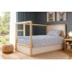 Σεντόνια Παιδικά Μονά Σετ Kids Rabbit Garden 584 Sky Blue Cotton Dimcol (160x240) 2Τεμ