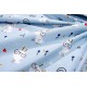 Σεντόνια Παιδικά Μονά Σετ Kids Rabbit Garden 584 Sky Blue Cotton Dimcol (160x240) 2Τεμ