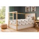 Παπλωματοθήκη Παιδική Μονή Kids Animal Grand Prix 590 White-Olive Cotton Dimcol (160x240) 1Τεμ