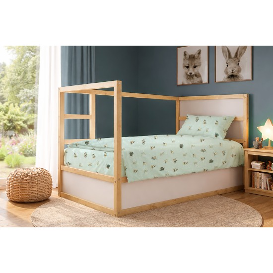 Σεντόνια Παιδικά Μονά Σετ Kids Bear's Playtime 593 Mint Cotton Dimcol (160x240) 2Τεμ