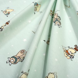 Παπλωματοθήκη Παιδική Μονή Kids Bear's Playtime 593 Mint Cotton Dimcol (160x240) 1Τεμ Παπλωματοθήκη Παιδική Μονή Kids Bear's Playtime 593 Mint Cotton Dimcol (160x240) 1Τεμ