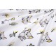 Σεντόνια Παιδικά Μονά Σετ Kids Foxes 595 White-Grey Cotton Dimcol (160x240) 2Τεμ