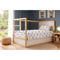 Παπλωματοθήκη Παιδική Μονή Kids The Floating Zoo 596 White-Blue Cotton Dimcol (160x240) 1Τεμ Παπλωματοθήκη Παιδική Μονή Kids The Floating Zoo 596 White-Blue Cotton Dimcol (160x240) 1Τεμ