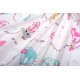 Παπλωματοθήκη Παιδική Μονή Kids The Floating Zoo 597 White-Pink Cotton Dimcol (160x240) 1Τεμ