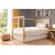 Σεντόνια Παιδικά Μονά Σετ Kids Giraffe 599 White-Orange Cotton Dimcol (160x240) 2Τεμ