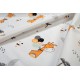 Σεντόνια Παιδικά Μονά Σετ Kids Giraffe 599 White-Orange Cotton Dimcol (160x240) 2Τεμ