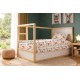 Σεντόνια Παιδικά Μονά Σετ Kids Dinosaur 520 White-Orange Cotton Dimcol (160x240) 2Τεμ