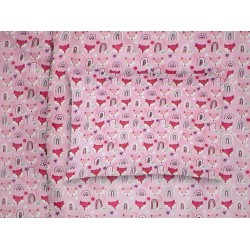Μαξιλαροθήκη Παιδική Kids Fox 525 Pink Cotton Dimcol (50x70) 1Τεμ Μαξιλαροθήκη Παιδική Kids Fox 525 Pink Cotton Dimcol (50x70) 1Τεμ