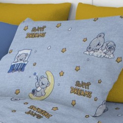 Μαξιλαροθήκη Παιδική Kids Sweet Dreams 551 Sky Blue Cotton Dimcol (50x70) 1Τεμ