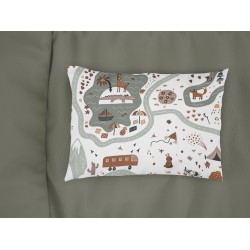 Μαξιλαροθήκη Παιδική Kids Countryside 580 White-Mint Cotton Dimcol (50x70) 1Τεμ