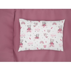 Μαξιλαροθήκη Παιδική Kids Cloudy Bear 582 White-Pink Cotton Dimcol (50x70) 1Τεμ Μαξιλαροθήκη Παιδική Kids Cloudy Bear 582 White-Pink Cotton Dimcol (50x70) 1Τεμ