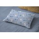 Μαξιλαροθήκη Παιδική Kids Rabbit Garden 584 Sky Blue Cotton Dimcol (50x70) 1Τεμ
