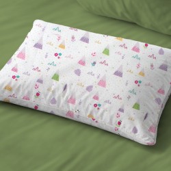 Μαξιλαροθήκη Παιδική Kids Whimsical Mountainside 587 White-Pastel Lilac Cotton Dimcol (50x70) 1Τεμ Μαξιλαροθήκη Παιδική Kids Whimsical Mountainside 587 White-Pastel Lilac Cotton Dimcol (50x70) 1Τεμ