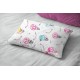 Μαξιλαροθήκη Παιδική Kids The Floating Zoo 597 White-Pink Cotton Dimcol (50x70) 1Τεμ