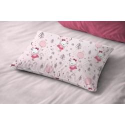 Μαξιλαροθήκη Παιδική Kids Ballerina Bear 598 Pink Cotton Dimcol (50x70) 1Τεμ