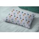 Μαξιλαροθήκη Παιδική Kids Big Cats 28 Light Aqua Cotton Dimcol (50x70) 1Τεμ